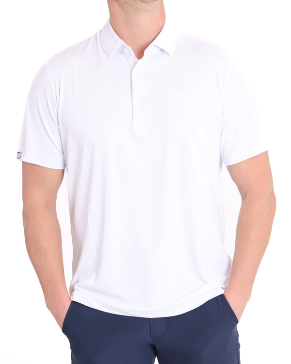 White Solid Polo